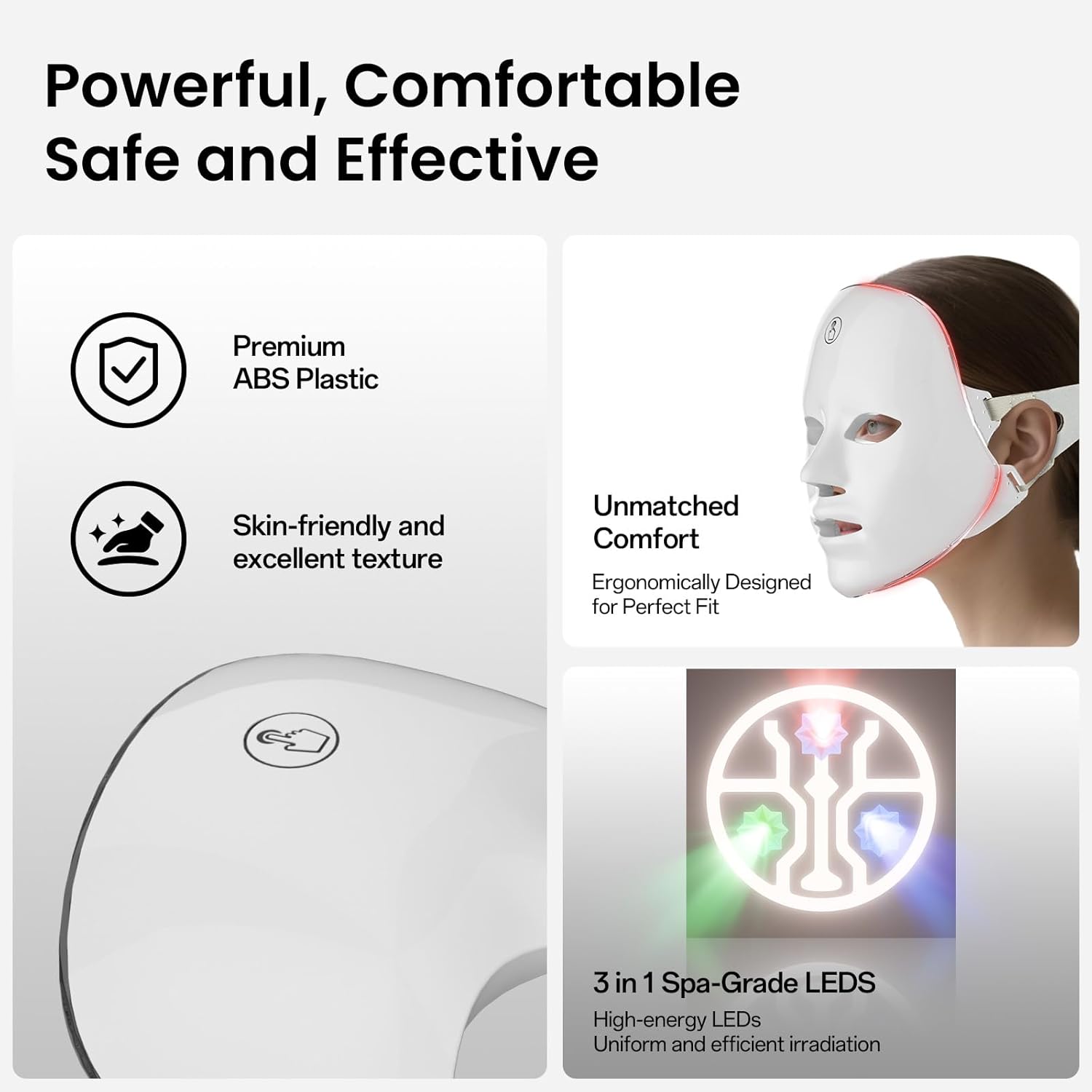 Claréa Anti-Aging Red Light Therapy Face Mask – 7 Modes,  Skin Care Device⭐️