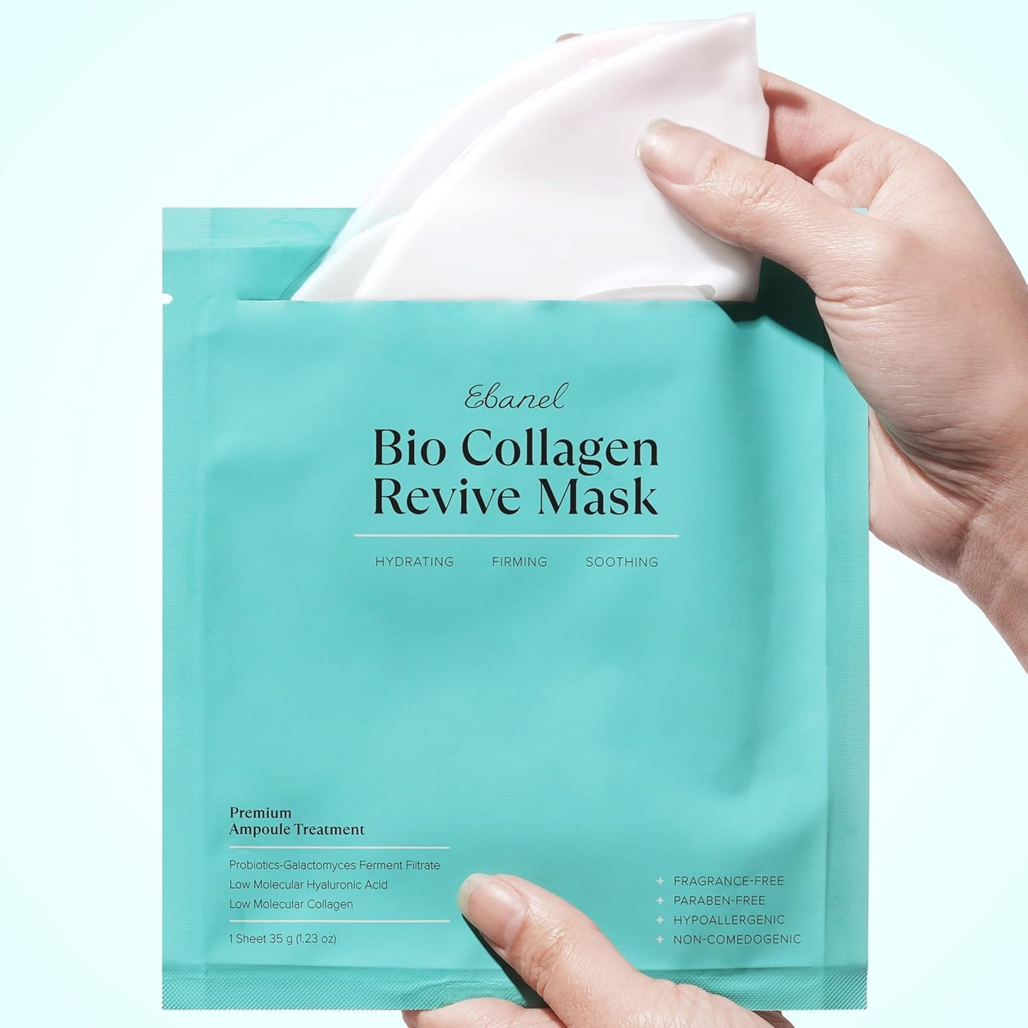 Collagen Bio Face Mask 4 Pack – Hydrating Korean Sheet Masks for Glowing