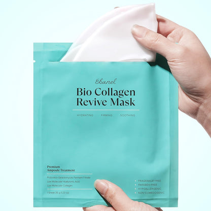 Collagen Bio Face Mask 4 Pack – Hydrating Korean Sheet Masks for Glowing