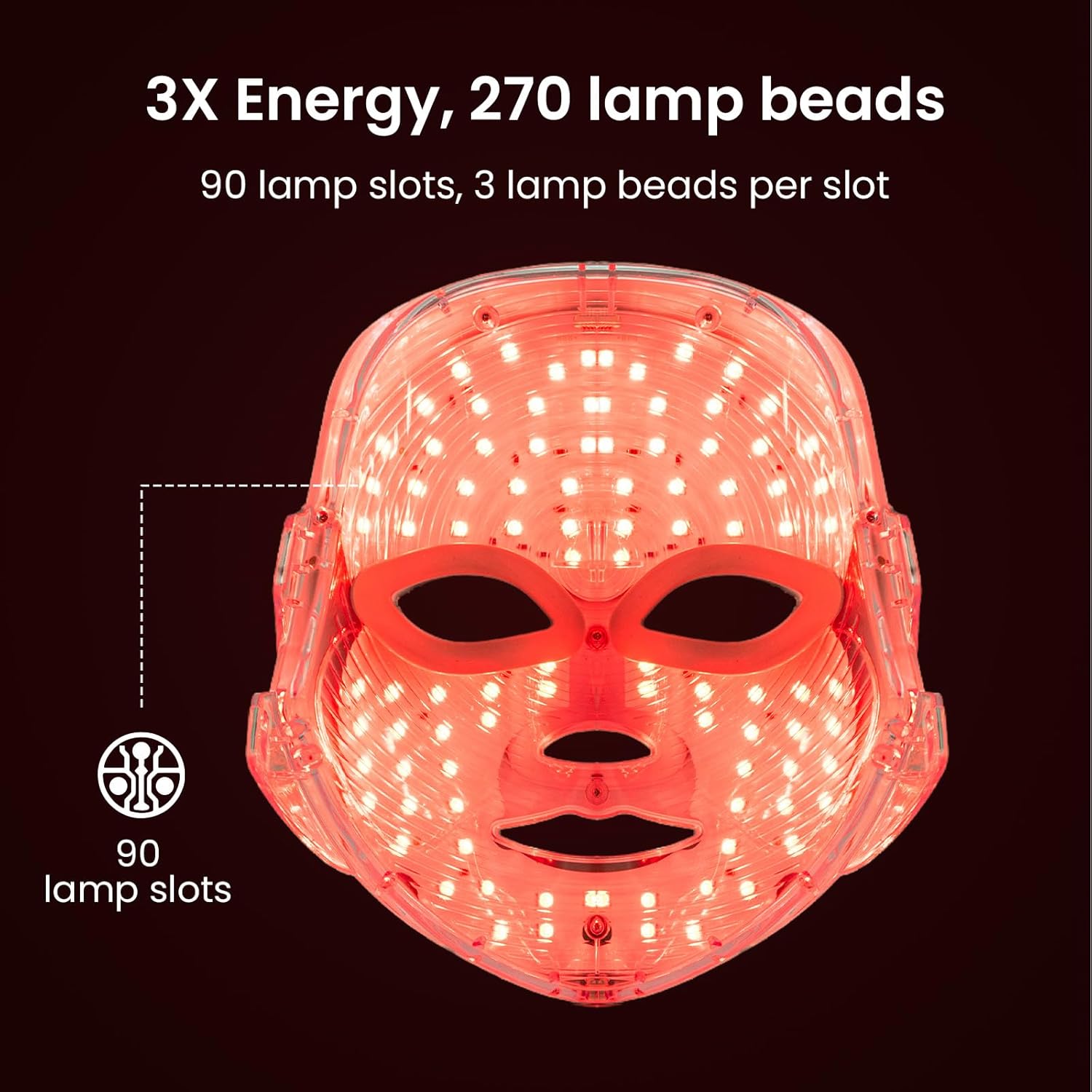 Claréa Anti-Aging Red Light Therapy Face Mask – 7 Modes,  Skin Care Device⭐️