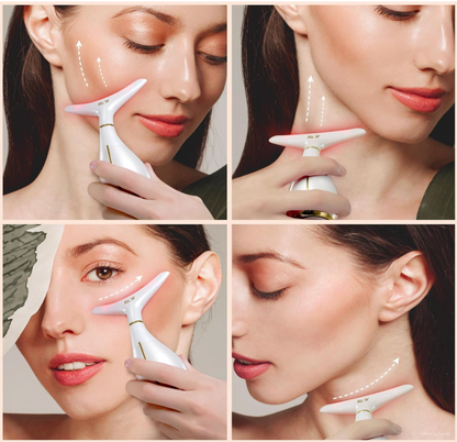 Claréa Red Light Massager Face & Neck Beauty Device – Skin Sculpting, Firming